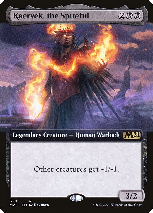 Kaervek, the Spiteful (358) [Core Set 2021] [Extended Art]