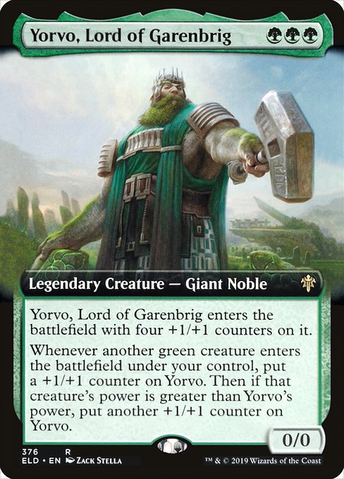 Yorvo, Lord of Garenbrig (376) [Throne of Eldraine] [Extended Art]