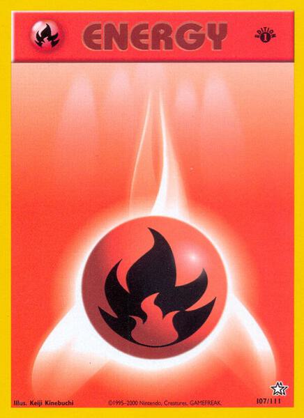 Fire Energy (107/111) [Neo Genesis (Unlimited)]