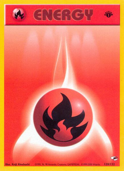 Fire Energy (128/132) [Gym Heroes (Unlimited)]