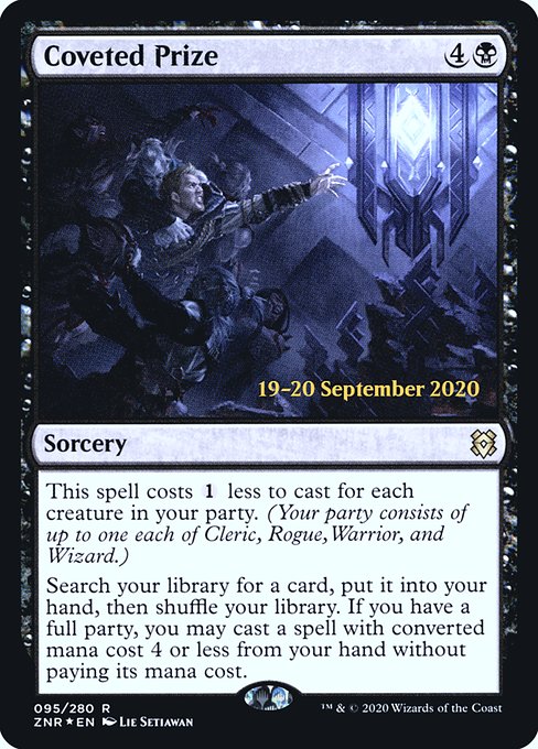 Coveted Prize (95s) [Zendikar Rising Promos]
