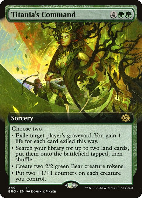 Titania's Command (349) [The Brothers' War] [Extended Art]