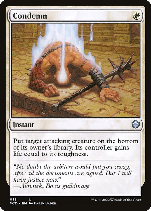 Condemn (15) [Starter Commander Decks]