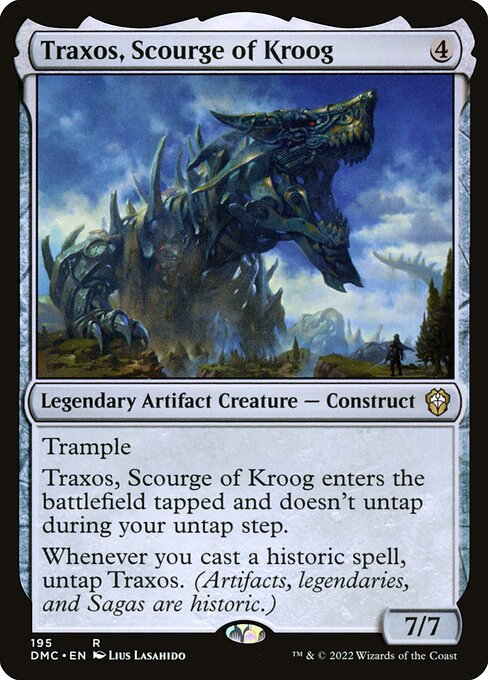 Traxos, Scourge of Kroog (195) [Dominaria United Commander]