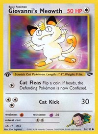 Giovanni's Meowth (74) (074/132) [Gym Challenge (Unlimited)]