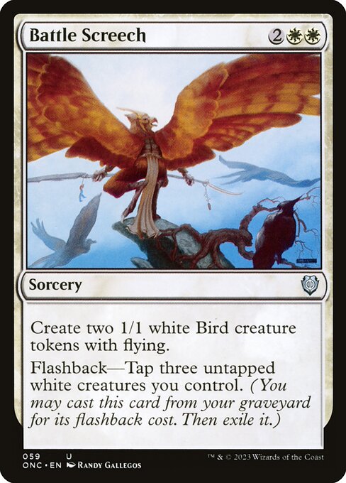 Battle Screech (59) [Phyrexia: All Will Be One Commander]