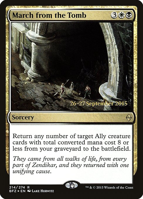 March from the Tomb (214s) [Battle for Zendikar Promos]