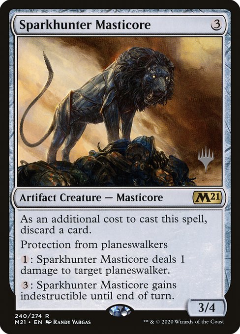 Sparkhunter Masticore (240p) [Core Set 2021 Promos]