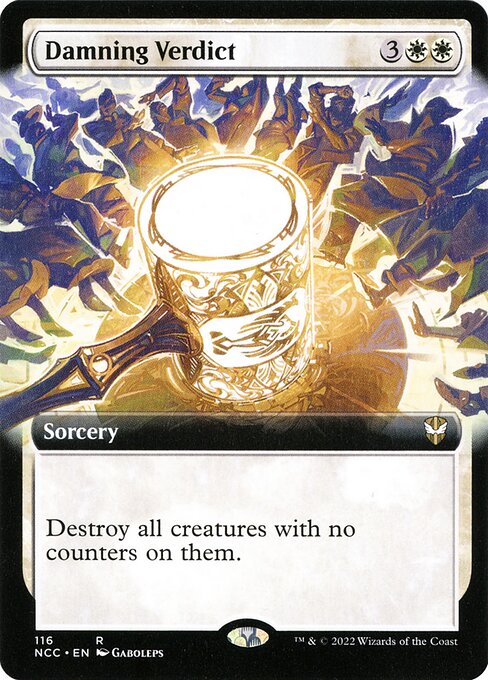 Damning Verdict (116) [New Capenna Commander] [Extended Art]