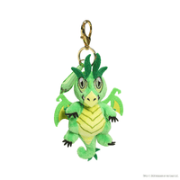 Kidrobot D&amp;D 50th Anniversary Plush Charm Emerald Gem Wyrmling image 0