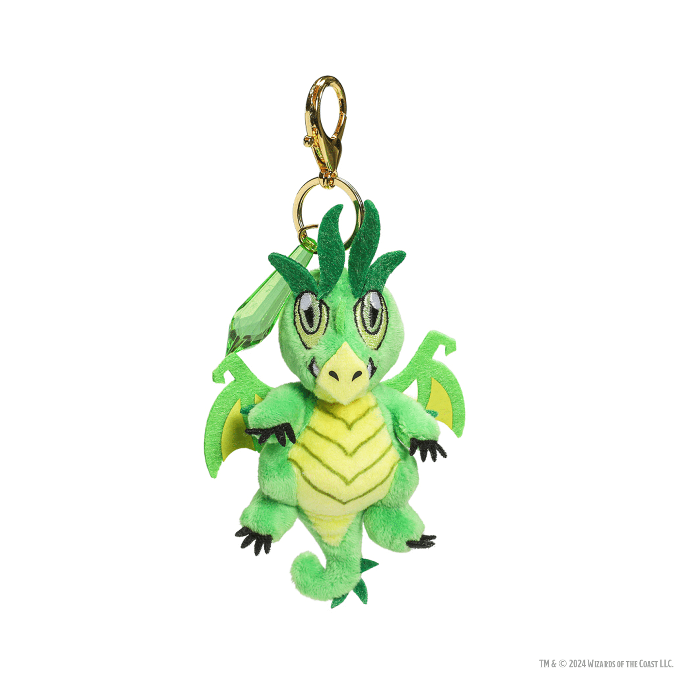 Kidrobot D&amp;D 50th Anniversary Plush Charm Emerald Gem Wyrmling image 0