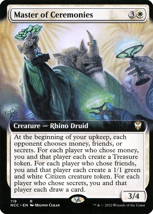 Master of Ceremonies (119) [New Capenna Commander] [Extended Art]