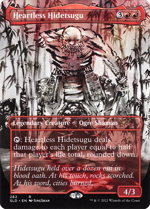 Heartless Hidetsugu (262) [Secret Lair Drop] [Borderless]