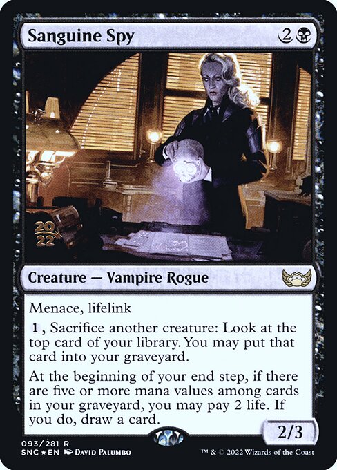 Sanguine Spy (93s) [Streets of New Capenna Promos]