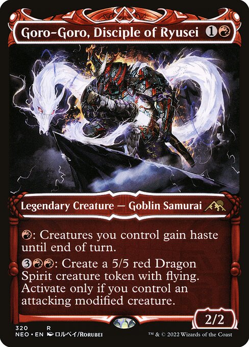 Goro-Goro, Disciple of Ryusei (320) [Kamigawa: Neon Dynasty] [Showcase]