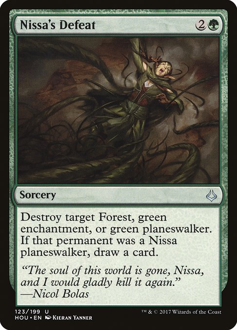 Nissa's Defeat (123) [Hour of Devastation]