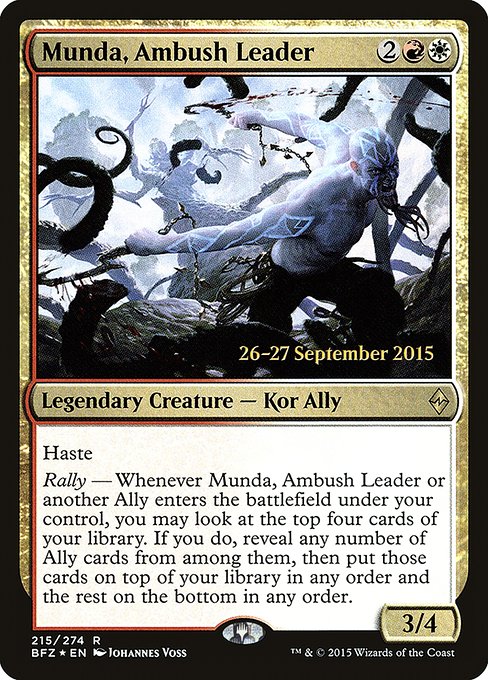 Munda, Ambush Leader (215s) [Battle for Zendikar Promos]