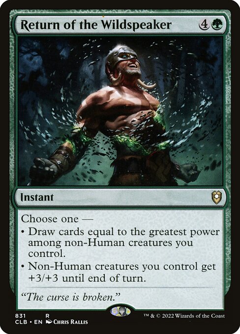 Return of the Wildspeaker (831) [Commander Legends: Battle for Baldur's Gate]