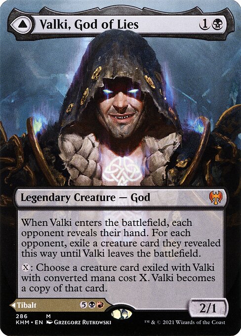 Valki, God of Lies // Tibalt, Cosmic Impostor (286) [Kaldheim] [Borderless]