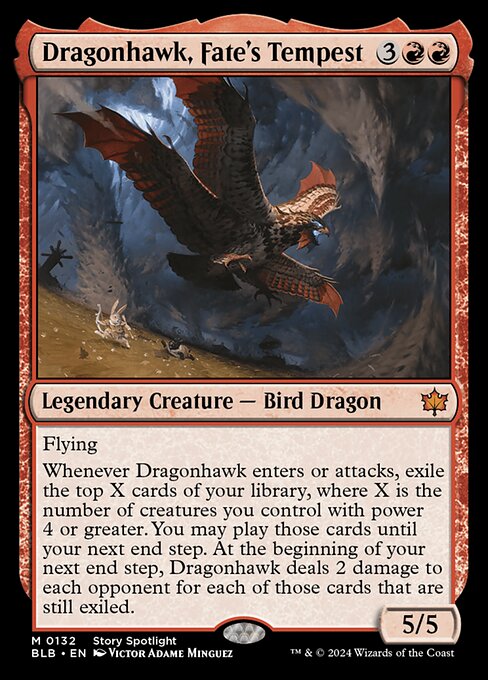 Dragonhawk, Fate's Tempest (132) [Bloomburrow]