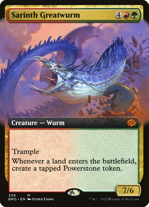 Sarinth Greatwurm (358) [The Brothers' War] [Extended Art]