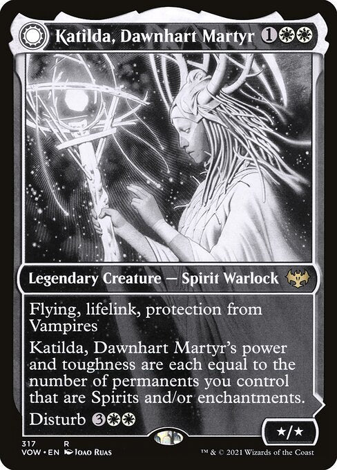 Katilda, Dawnhart Martyr // Katilda's Rising Dawn (317) [Innistrad: Crimson Vow] [Showcase]