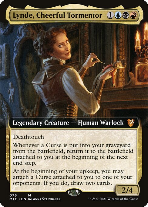 Lynde, Cheerful Tormentor (76) [Midnight Hunt Commander] [Extended Art]