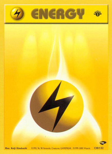 Lightning Energy (130/132) [Gym Challenge (Unlimited)]