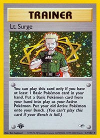 Lt. Surge (17) (017/132) [Gym Heroes (Unlimited)]