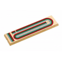 Wooden 3 Color Track Cribbage Board image 0