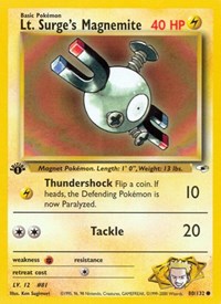 Lt. Surge's Magnemite (80) (080/132) [Gym Heroes (Unlimited)]
