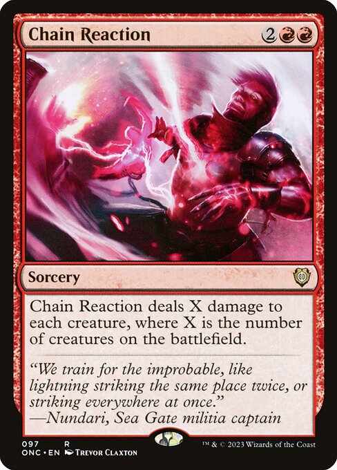 Chain Reaction (97) [Phyrexia: All Will Be One Commander]