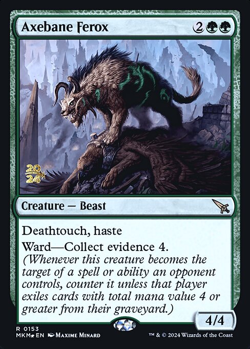 Axebane Ferox (153s) [Murders at Karlov Manor Promos]