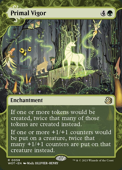 Primal Vigor (59) [Wilds of Eldraine: Enchanting Tales] [Showcase, Borderless]