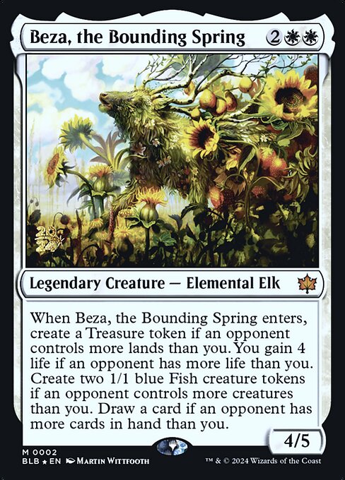 Beza, the Bounding Spring (2s) [Bloomburrow Promos]