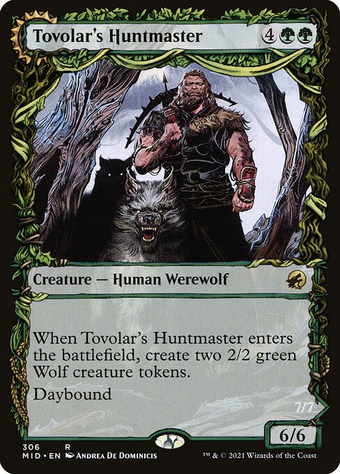 Tovolar's Huntmaster // Tovolar's Packleader (306) [Innistrad: Midnight Hunt] [Showcase]