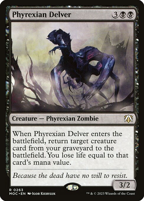 Phyrexian Delver (263) [March of the Machine Commander]