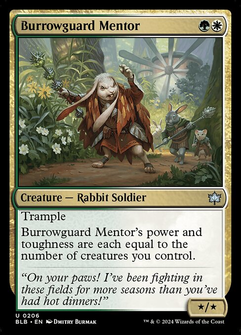 Burrowguard Mentor (206) [Bloomburrow]