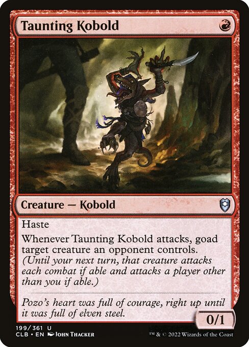Taunting Kobold (199) [Commander Legends: Battle for Baldur's Gate]