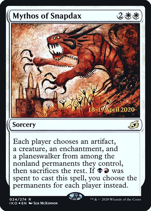 Mythos of Snapdax (24s) [Ikoria: Lair of Behemoths Promos]