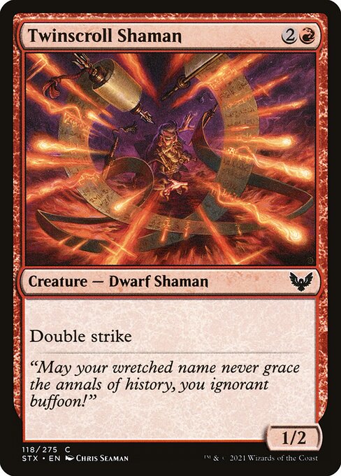 Twinscroll Shaman (118) [Strixhaven: School of Mages]