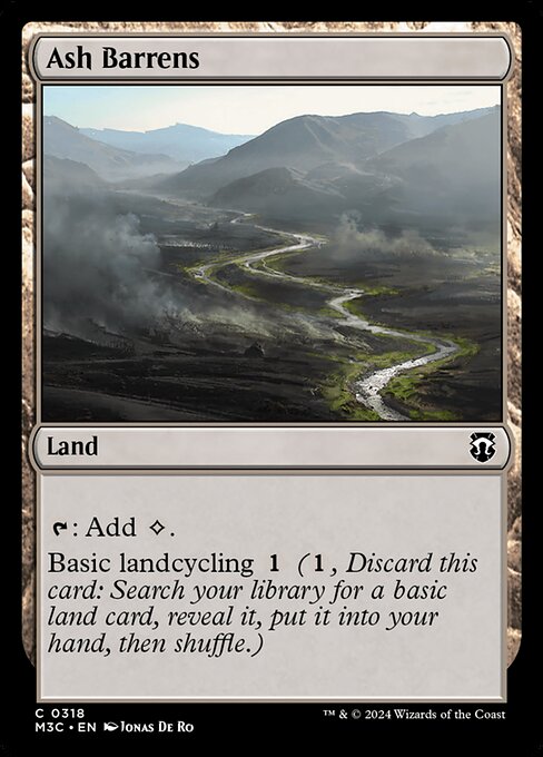 Ash Barrens (318) [Modern Horizons 3 Commander]
