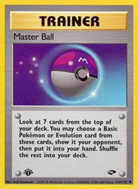 Master Ball (116/132) [Gym Challenge (Unlimited)]