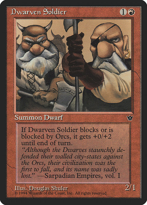 Dwarven Soldier (53c) [Fallen Empires]