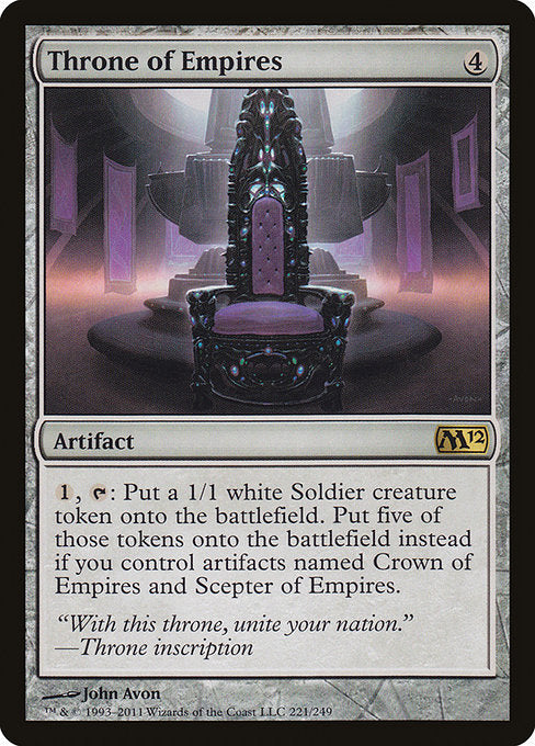 Throne of Empires (221) [Magic 2012]