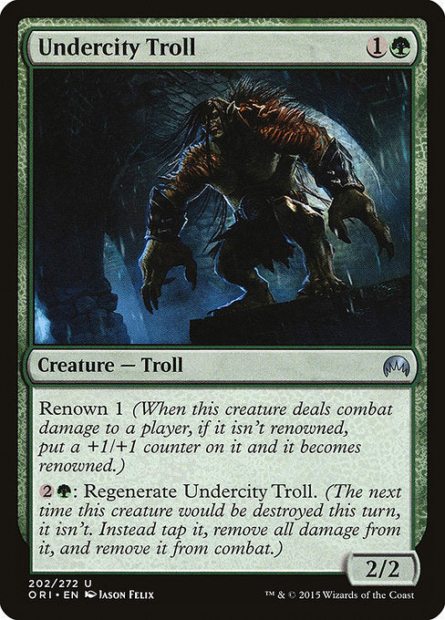 Undercity Troll (202) [Magic Origins]