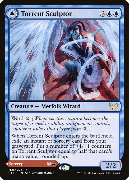 Torrent Sculptor // Flamethrower Sonata (159) [Strixhaven: School of Mages]