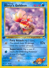 Misty's Goldeen (85) (085/132) [Gym Heroes (Unlimited)]