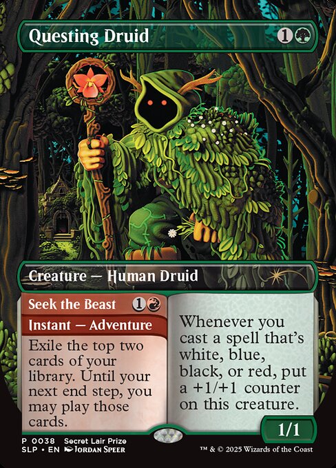 Questing Druid // Seek the Beast (38) [Secret Lair Showdown]