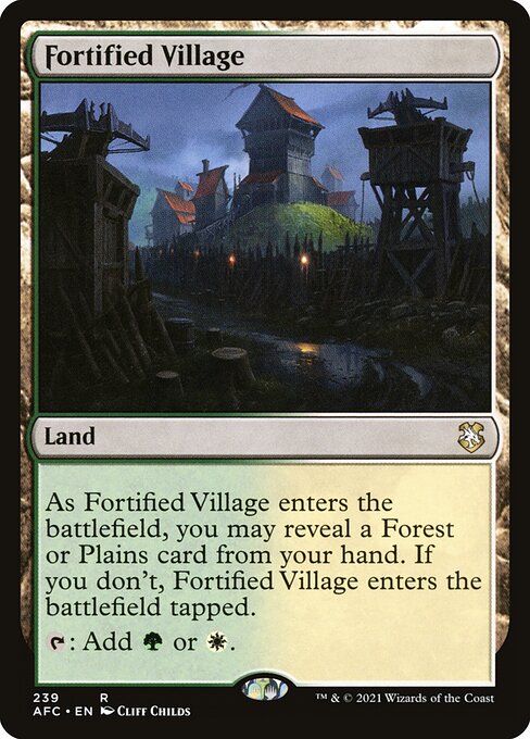 Fortified Village (239) [Forgotten Realms Commander]
